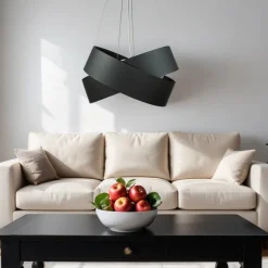 Hängelampen|Esszimmer Lampen*Emibig Hängelampe Schwarz Metall Design höhenverstellbar