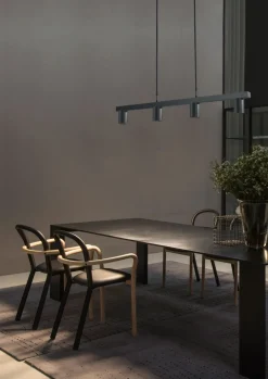 Masterlight Hängelampe Schwarz Metall 100 cm Esstisch ELSIE< Hängelampen|Wohnzimmerlampen