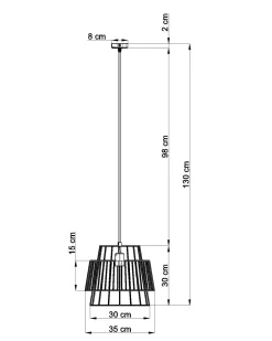 Hängelampen|Esszimmer Lampen*Sollux Hängelampe Schwarz Metall Ø35cm Modern E27 DALE