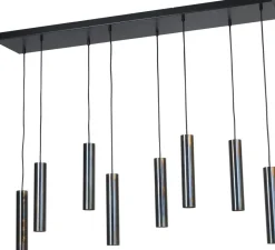Hängelampen|Wohnzimmerlampen*Masterlight Hängelampe Schwarz verstellbar GU10 Metall ERION