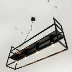 Luminex Hängelampe Schweberegal B: 102 cm 4x E27 Metall< Hängelampen|Industrie Lampen