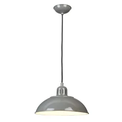 Elstead Hängelampe SECRETER Grau Ø30cm Bauhaus Lampe< Wohnzimmerlampen|Designerlampen