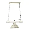 Hängelampen|Esszimmer Lampen*Luminex Hängelampe Shabby Weiß Metall Holz dekorativ E27 HAKON