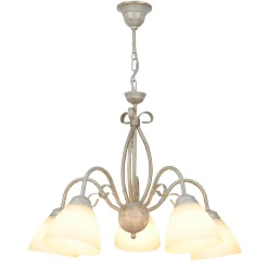 Lamkur Hängelampe Shabby Weiß Rustikal Esstisch Leuchte< Hängelampen|Esszimmer Lampen