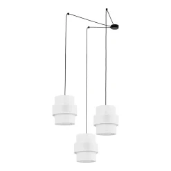 TK Lighting Hängelampe Stoff E27 B: max. 4 m verstellbar 3-flammig< Hängelampen|Esszimmer Lampen