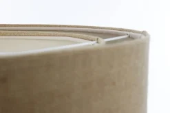 BPS Koncept Hängelampe Stoff E27 D: 40 cm Natur Stoff Modern INGRAM< Bürolampen|Schlafzimmer Lampen