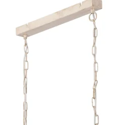 Küchenlampen|Stofflampen*Lamkur Hängelampe Stoff Metall B: 89 cm in Gold 2-flammig E27