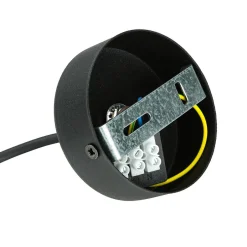 TK Lighting Hängelampe Stoff Metall E27 in Schwarz Braun< Hängelampen|Esszimmer Lampen