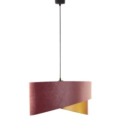 TK Lighting Hängelampe Stoff Rosa Gold 3x E27 Ø 50 cm Samt Optik< Hängelampen|Esszimmer Lampen