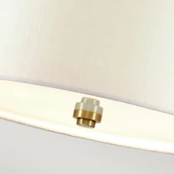 Elstead Hängelampe Stoff rund Ø86cm in Creme Messing blendarm< Moderne Lampen|Stofflampen