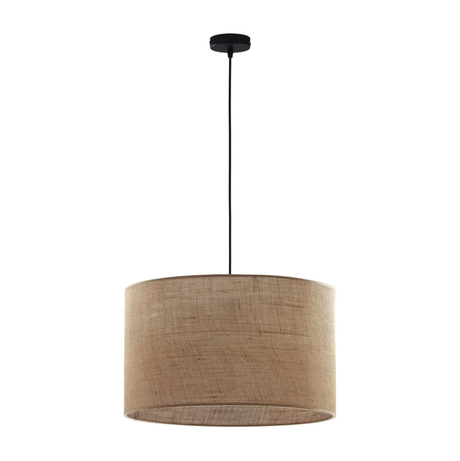 Wohnzimmerlampen|Moderne Lampen*TK Lighting Hängelampe Stoff Schirm Jute Ø 50 cm E27 Boho Style