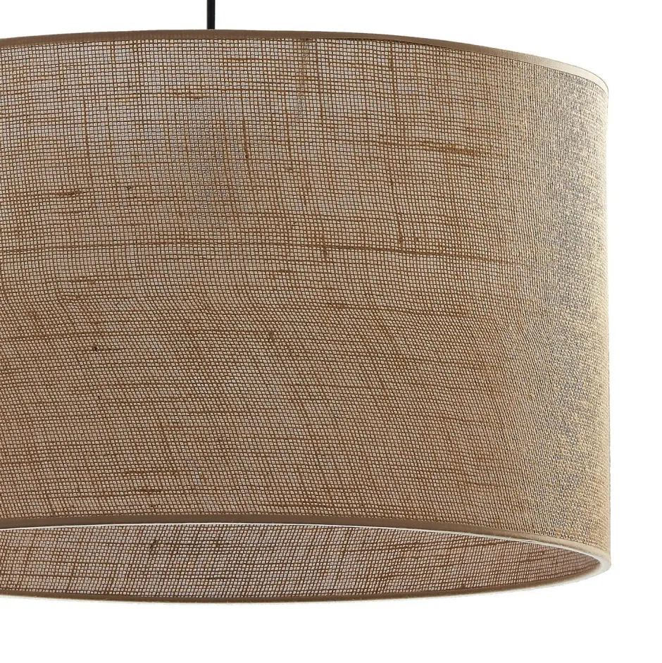 Wohnzimmerlampen|Moderne Lampen*TK Lighting Hängelampe Stoff Schirm Jute Ø 50 cm E27 Boho Style