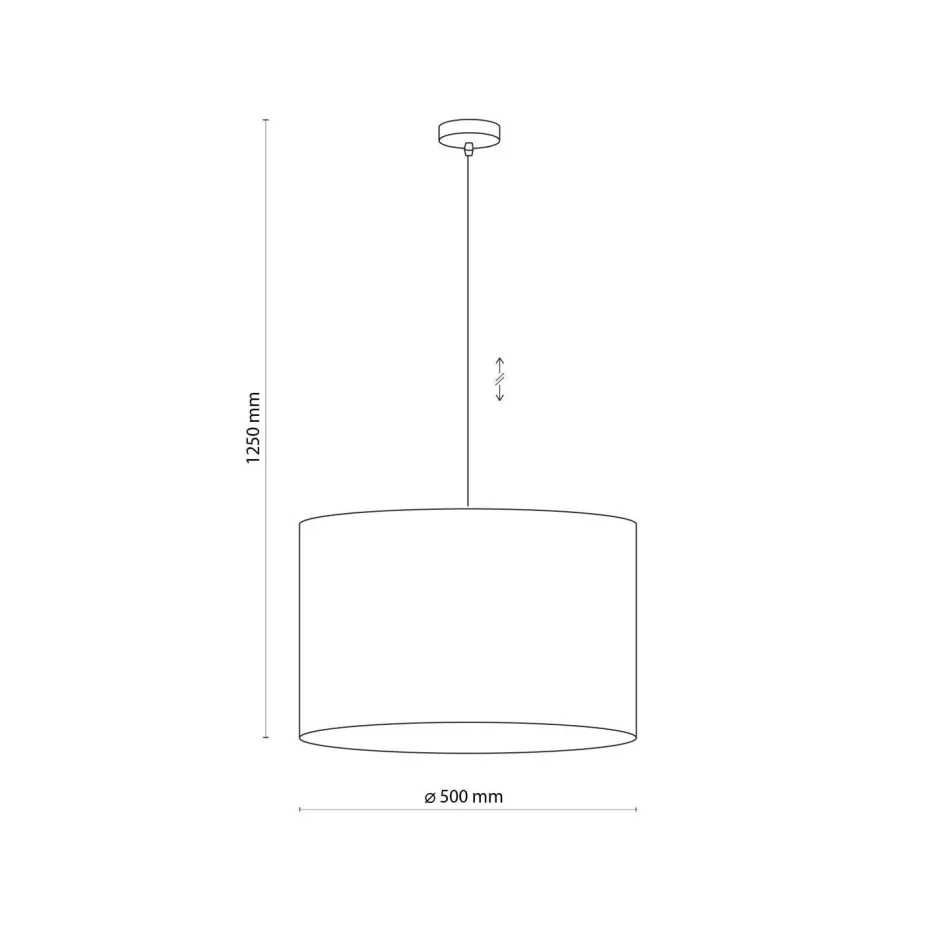 Wohnzimmerlampen|Moderne Lampen*TK Lighting Hängelampe Stoff Schirm Jute Ø 50 cm E27 Boho Style