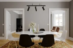 By Rydéns Hängelampe verstellbar L: 80 cm H: max. 140 cm Schwarz 3x GU10< Hängelampen|Wohnzimmerlampen