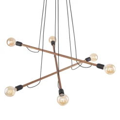 TK Lighting Hängelampe verstellbar L: 93 cm H: max. 160 cm für 6x E27< Hängelampen|Esszimmer Lampen