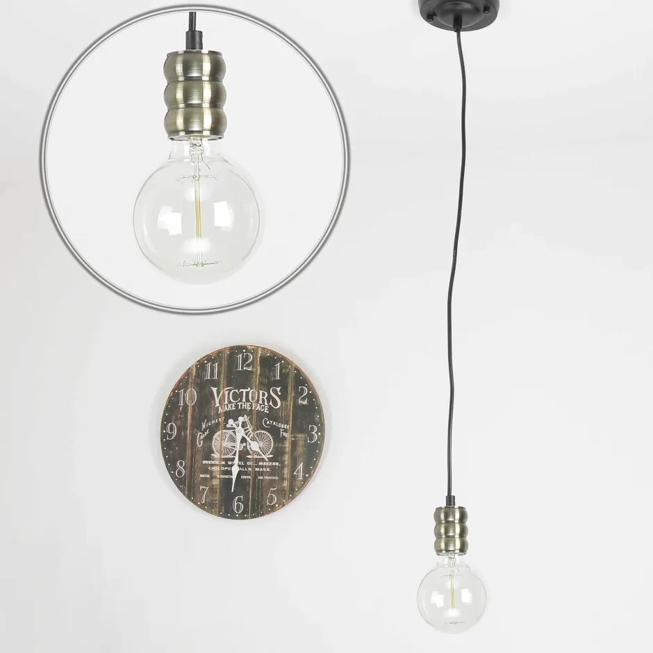 Hängelampen|Esszimmer Lampen*Easylight Hängelampe verstellbar Vintage E27 in Bronze