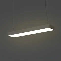Nowodvorski Hängelampe warmweiß T8 LED 3000 K 2300 lm Aluminium B: 93,5 cm< Wohnzimmerlampen|Metall Lampen
