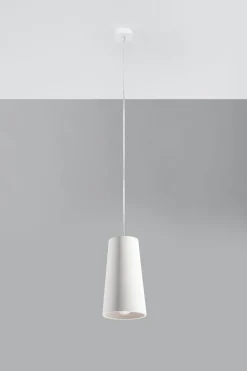 Sollux Hängelampe Weiß Ø 16 cm Keramik bemalbar E27 TUPA< Hängelampen|Esszimmer Lampen