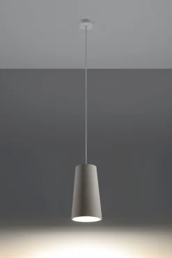 Sollux Hängelampe Weiß Ø 16 cm Keramik bemalbar E27 TUPA< Hängelampen|Esszimmer Lampen