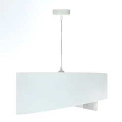 BPS Koncept Hängelampe Weiß Creme rund Ø 50 cm E27 Velours Optik Stoff< Bürolampen|Schlafzimmer Lampen