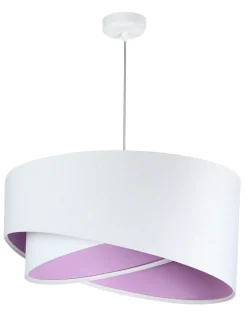 BPS Koncept Hängelampe Weiß Flieder rund Ø50cm Esstisch< Hängelampen|Esszimmer Lampen