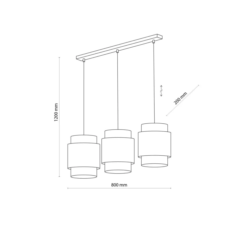 TK Lighting Hängelampe Weiß Natur Stoff Rattan E27 Boho Esstisch< Hängelampen|Esszimmer Lampen
