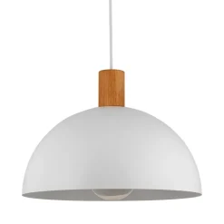 Skandinavische Lampen|Lampen Aus Aller Welt*TK Lighting Hängelampe Weiß Skandinavisch Metall Holz Ø 33,5 cm E27