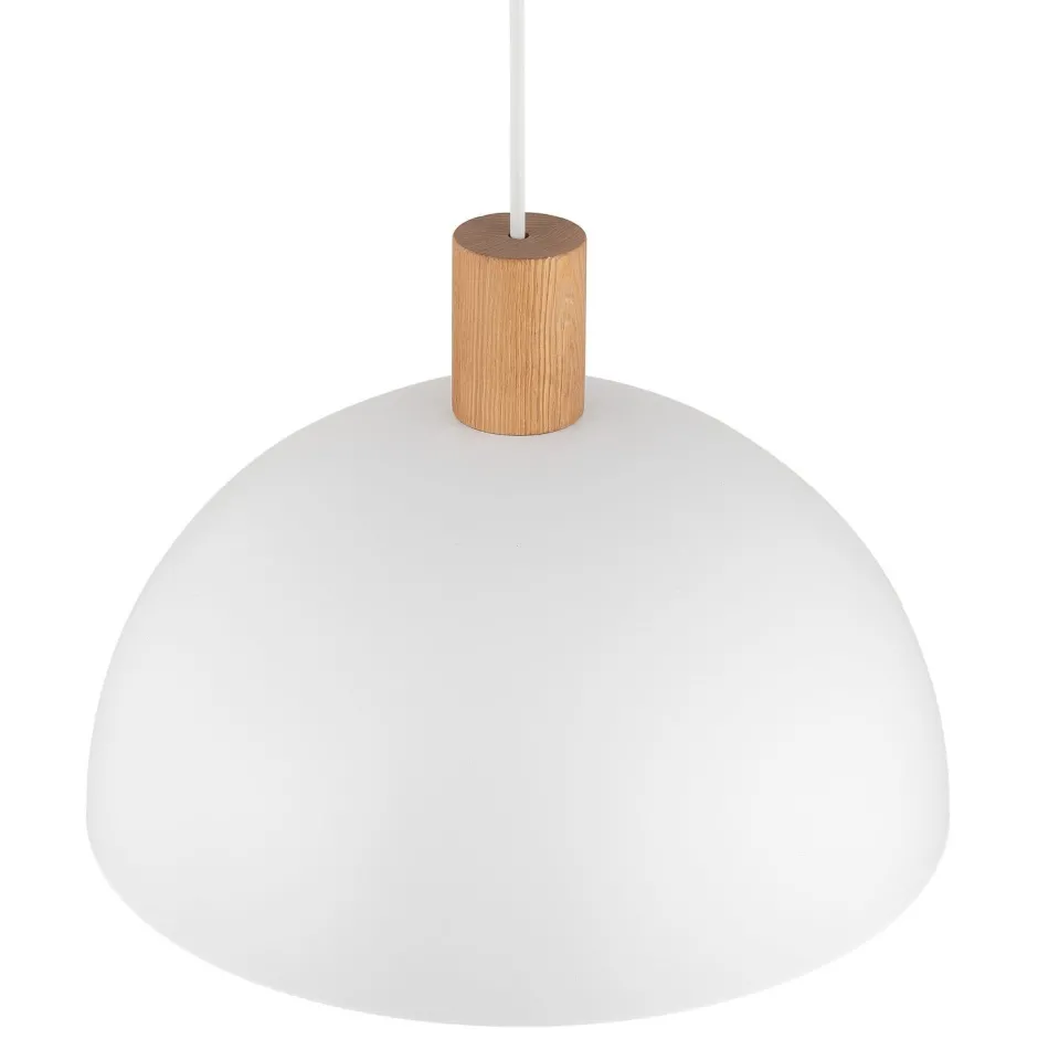 Skandinavische Lampen|Lampen Aus Aller Welt*TK Lighting Hängelampe Weiß Skandinavisch Metall Holz Ø 33,5 cm E27