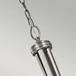 Hängelampen|Wohnzimmerlampen*Elstead Hängelampe Weiß Zinn antik Ø51cm blendarm 4x E27