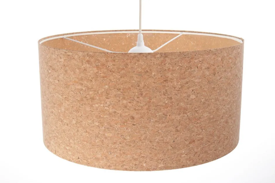 Hängelampen|Moderne Lampen*BPS Koncept Hängelampe Wohnzimmer Ø 60 cm Natur Weiß Kork Modern E27