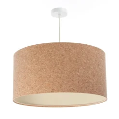 BPS Koncept Hängelampe Wohnzimmer Natur E27 Ø 50 cm Kork Modern< Hängelampen|Moderne Lampen