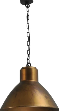 Industrie Lampen|Vintage Lampen*Masterlight Hängeleuchte ANTIK BRASS Ø44,5cm