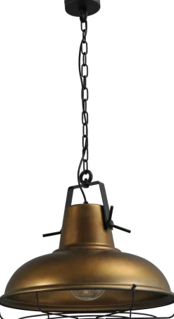 Industrie Lampen|Vintage Lampen*Masterlight Hängeleuchte ANTIK BRASS Ø48,5cm