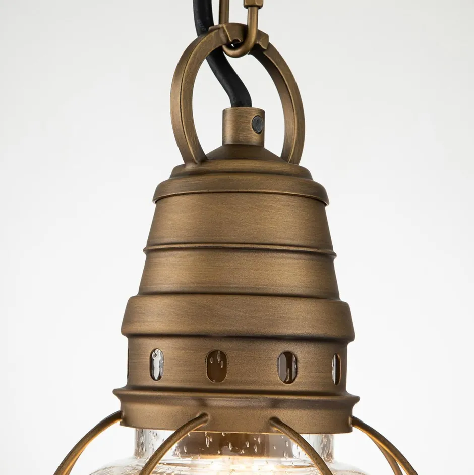 Gartenlaternen|Industrie Lampen*Elstead Hängeleuchte außen Aluminium Glas B: 17,8 cm rund IP44