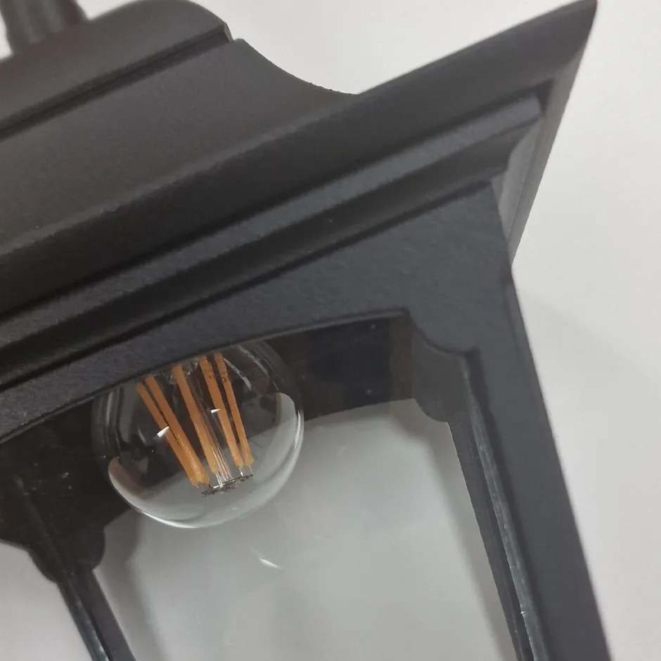 Elstead Hängeleuchte außen IP44 Schwarz E27 Glas Aluminium< Außenleuchten Antik|Gartenlaternen