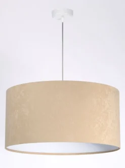 Hängelampen|Esszimmer Lampen*BPS Koncept Hängeleuchte AYLMER Beige Weiß Retro rund Esstisch