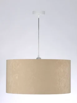 Hängelampen|Esszimmer Lampen*BPS Koncept Hängeleuchte AYLMER Beige Weiß Retro rund Esstisch