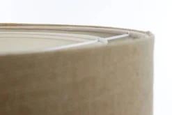 Wohnzimmerlampen|Schlafzimmer Lampen*BPS Koncept Hängeleuchte Boho rund D: 45 cm Natur Creme Stoff E27