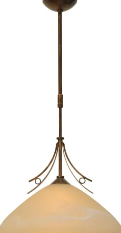 Wohnzimmerlampen|Glaslampen*Masterlight Hängeleuchte BOLZANO in Braun Patina