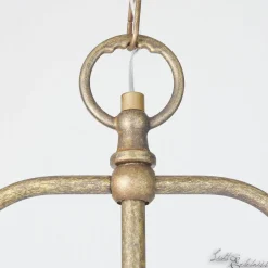 Hängelampen|Esszimmer Lampen*Giovanni Battista Hängeleuchte Bronze Antik 2-flmg Rustikal Premium