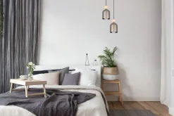 Belis Hängeleuchte Champagner Metall Holz 2-flmg E27 Ø21 cm< Hängelampen|Bürolampen