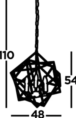 Searchlight Hängeleuchte Chrom 3x E14 B: 48 cm Metall Modern HANNAH< Hängelampen|Bürolampen