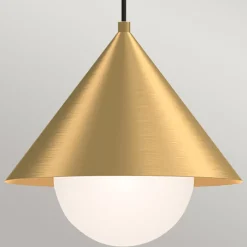 Hängelampen|Esszimmer Lampen*Elstead Hängeleuchte E27 Metall Glas B: 34,3 cm in Gold verstellbar