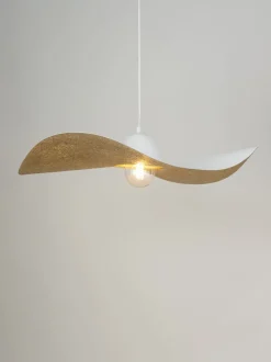 Hängelampen|Moderne Lampen*Sigma Hängeleuchte E27 Weiß Gold Modern Esszimmer