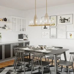 Hängelampen|Bürolampen*Elstead Hängeleuchte Esstisch 113,7 cm lang groß Jugendstil