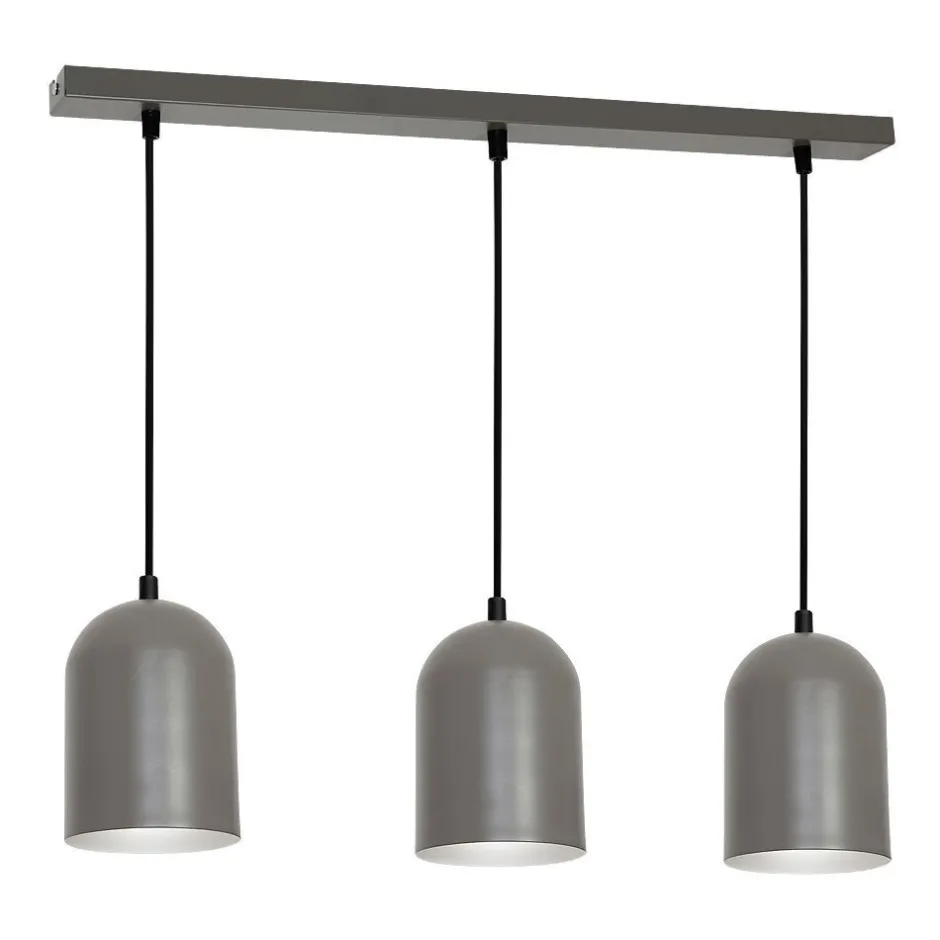 Luminex Hängeleuchte Esstisch 3-flammig Grau E27 verstellbar< Hängelampen|Esszimmer Lampen