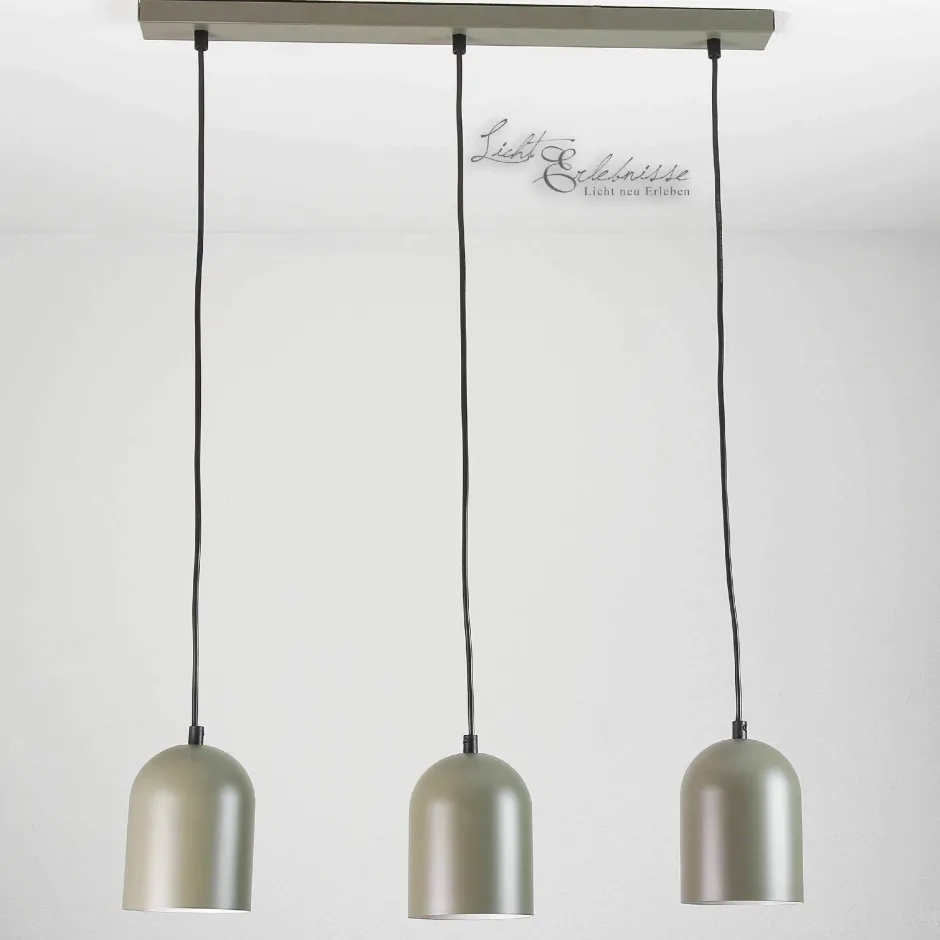 Luminex Hängeleuchte Esstisch 3-flammig Grau E27 verstellbar< Hängelampen|Esszimmer Lampen