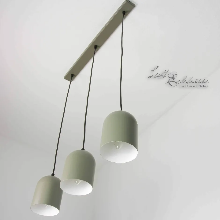 Luminex Hängeleuchte Esstisch 3-flammig Grau E27 verstellbar< Hängelampen|Esszimmer Lampen