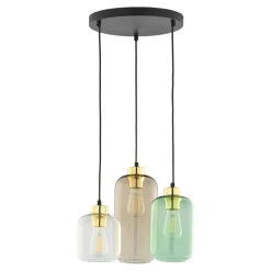 TK Lighting Hängeleuchte Esstisch Glas 3-flammig E27 elegant< Hängelampen|Esszimmer Lampen