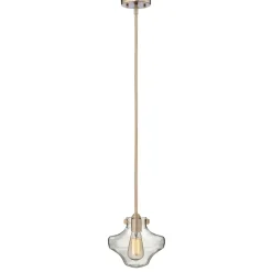 Industrie Lampen|Vintage Lampen*Elstead Hängeleuchte Esstisch Glas Metall verstellbar